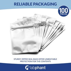 Mylar Bags With Ziplock 3.3 X 5.5ย | 100 Bags | Sealable Heat Seal Bags For …