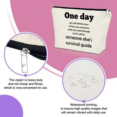 Sazuwu Inspirational Positive Quotes Makeup Bag Friendship 3616