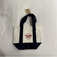Trader Joes Dark Blue Mini Tote Bag