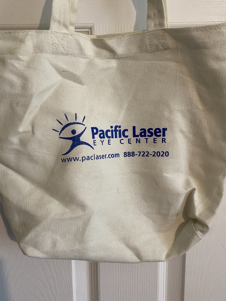 Pacific Laser Eye Center Reusable Tote Shopping Bag Fabric Bag 13″x13″