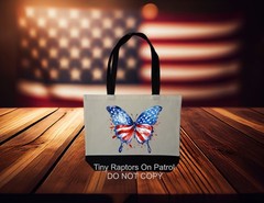Patriotic Mix ~ Canvas Tote Bag~FREE shipping~shopping~CHOICE~Reusable~Gift~USA