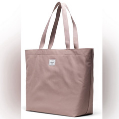 Herschel Mica Reusable Tote Shopping Bag Pink Zip Top
