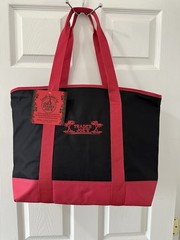 Trader Joe’s LARGE Tote Red/black~INSULATED~ 7 Gallon Reusable Bag Cooler *NEW*