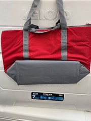 Sam’s Club Cooler Tote 25×17 Insulated Shopping Bag Shopper ORANGE BLUE RARE NEW