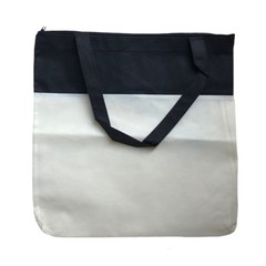 Large Reusable Grocery Shopping Totes Bags with Zipper Travel Sports Gym 16×15