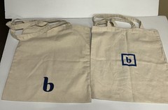 Brooklinen Logo Tote Brooklyn NYC NY FABRIC BAGS Reusable Canvas – Lot Of 2
