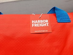 2 New 19 Gallon Reusable Harbor Freight Tote Shopping Bag Red Bags great shop