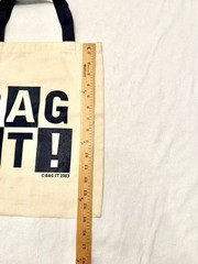 Foldable Canvas Reusable Shopping Bag Beige Modern Style “Bag It!” 2003