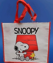 Peanuts Snoopy Woodstock Large Tote Bag 14L X 5.5W X 13H