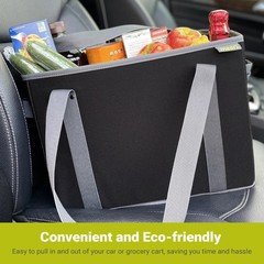 Foldable Grocery Basket Collapsible Reusable Market Tote Bag Picnic Shopping