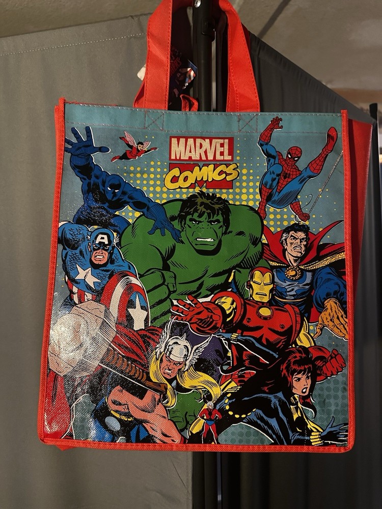 Marvel Comics Hulk Reusable Eco Red Shopping/Gift Tote Bag with Handles NWT!