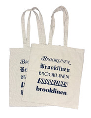 NWOT Brooklinen Logo Tote Brooklyn NYC NY FABRIC BAGS Reusable Canvas – Lot of 2