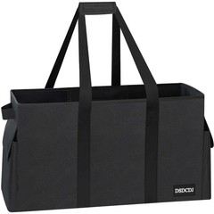 Sturdy Extra Large Utility Tote Bag with Hard Bottom & Sides, Reusable Grocer
