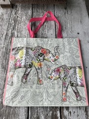 EXTRA LARGE ELEPHANTS 🐘 NWT 100% REUSABLE TJX ~SHOPPING~TOTE~GIFT~BAG