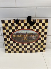 Lot Of 4 Mackenzie Childs Small, Med & Large Original Shopping Bags 2018