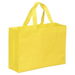 30x40cm Reusable Gift Bag, 10Pcs Horizontal Style Non-Woven, Yellow