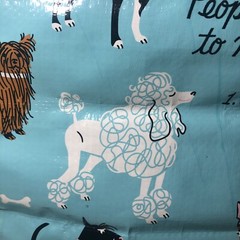 Blue Q SHOPPER Reusable Tote Bag Dog Lovers Beach Groceries Pet Car Gift Bag NEW