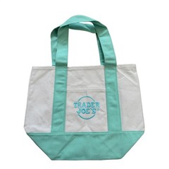Trader Joe’s Mini Canvas Reusable Tote Bags Colorful Canvas Tote Bag 10 Colors