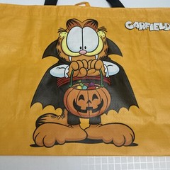 Tesco Vampire Garfield Tote Bag Halloween Pumpkin Jack O’lantern Orange New