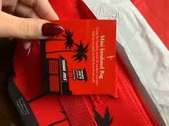 New Trader Joe’s Mini Insulated Bag with tag-LIMITED EDITION Green and Red