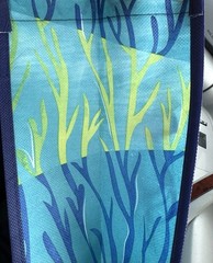 Trader Joe’s Reusable Tote Recycled Ocean Gift Tote Bag Fearless Flyer Fish
