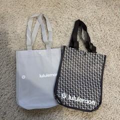 NEW LOT OF 2 Lululemon Manifesto Small Reusable Shopping Bag