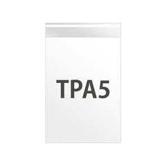 HEADS TPA5 Made in Japan Tape-Backed OPP Bags 16cm x 22.5cm + 3cm Tape
