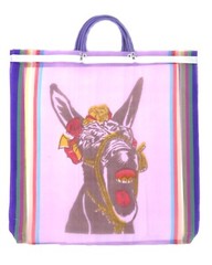 Mexican Mesh Bag Burro – 18X18 – Various Colors – Made in Mexico