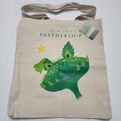 John Lewis Snapper Christmas Bag 2023 Holiday Fly Trap Cotton Waitrose New Tote