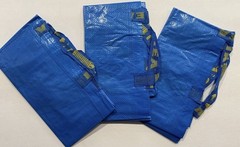 IKEA FRAKTA Shopping Bag LARGE Blue 21 ¾x14 ½x13 ¾ “/19 gallon 172.283.40