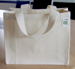 2 Pack, Small Recycled Cotton Canvas Tote Gift/Lunch Bags, 10″x9″x3.5″