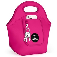 Small Neoprene Lunch Bags for Women & Adults – Insulated Reusable Rose Red