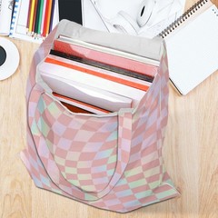 Checkered Pink Decor Weekender Beach Bag Tote Bag for Women Checkered Lover B…