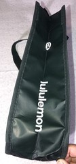Lululemon Reusable Plastic Bag Tote Shopping Lunch Dark Green 12 x 9 x 4