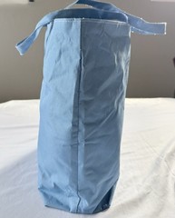Blue Reusable Shopping Shoulder Bag With Zipper Size 16 1/2 “ X 13 1/2 “