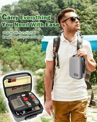 OZCHIN Smell Proof Bag with Combination Lock Odorless Carbon Lined M, Grey