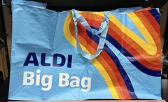 2025 The ALDI Big Bag Collection Heritage Rainbow Stripe Tote LIMITED IN HAND ✅