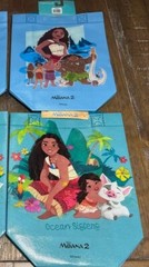 Disney MOANA II 2 Pack Reusable Tote Treat Gift Goodie Bags 7″x8″x3” 2 Sets