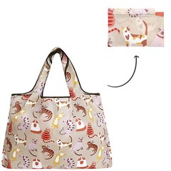 Wrapables Large Foldable Tote Nylon Reusable Grocery Bag, 3 Pack