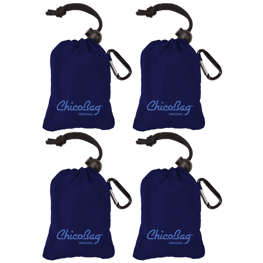 Original Compact Reusable Grocery Bag w/Attached Pouch and Carabiner Clip | P…