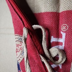 Royal Basmati Rice Tote Bag 20lbs Burlap Handles Zipper Heavy Duty 25th Annivers
