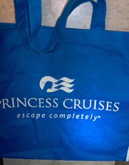 2 Reusable Bags with Handles 1 New reBag & 1 Used Princess Cruises 13″ tall x 8″
