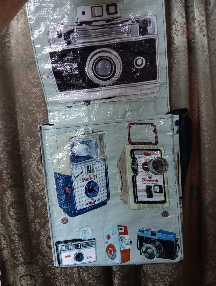 Reusable Bag Vintage & Antique Analog Camera Design Satchel Film Culture Fun