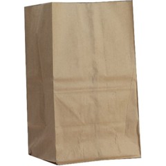 Duro Short 8.25″ x 5.3″ x 13.4″, Tiger Flat Bottom Paper Grocery Bag Kraft, 20