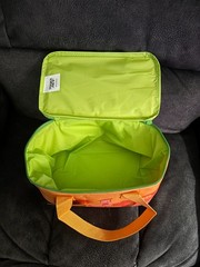 NWT Trader Joe’s Mini Insulated Bag Orange with Green Zipper 1.5 Gallon 2026