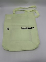 lululemon Large Lime Green Shopping Bag 16.5”x 14” X 6.5”