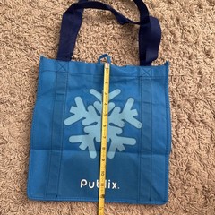 Publix Reusable Tote Light Blue Bag Christmas Snowflake Holiday – Green Bag