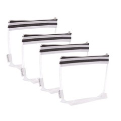 Augbunny Multi-purpose Waterproof Clear Vinyl Zippered Toiletry Medium,