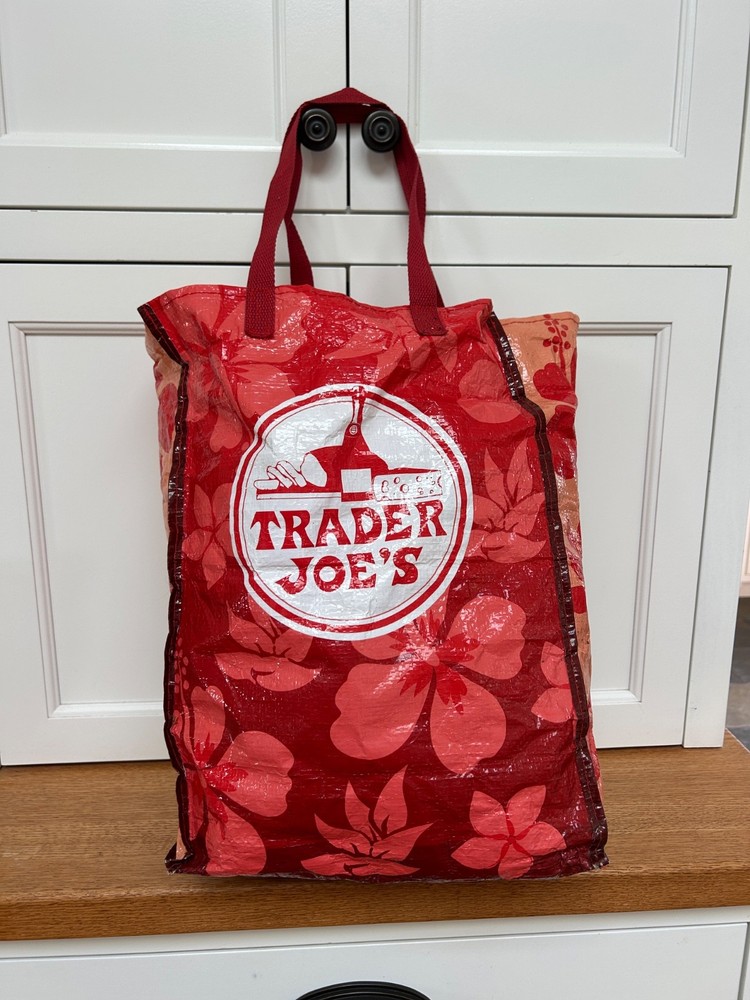 Trader Joe’s tote bag- red hibiscus