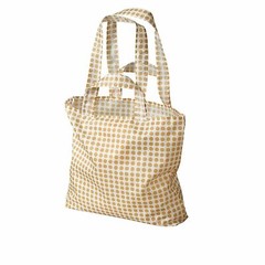 2 IKEA Skynke Reusable Shopping Bags Handles Pouch Plaid Polka Dot Sustainable